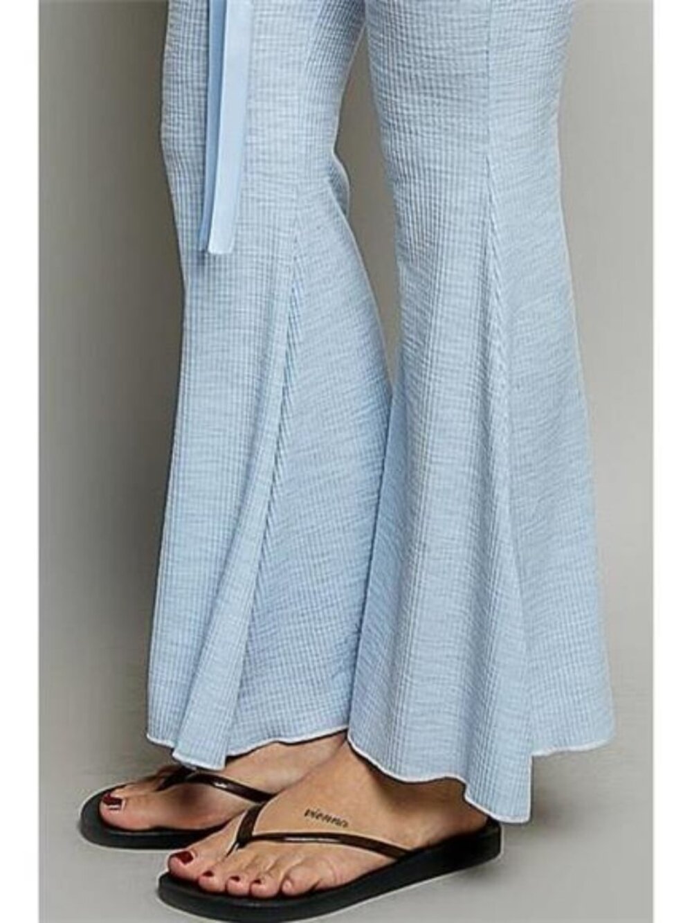 POL Drawstring Textured Ribbed Knit Pants - Picture 7 of 7